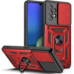 Bodycell Armor Slide Cover Case Samsung A13 4G Red - (BA-00236)