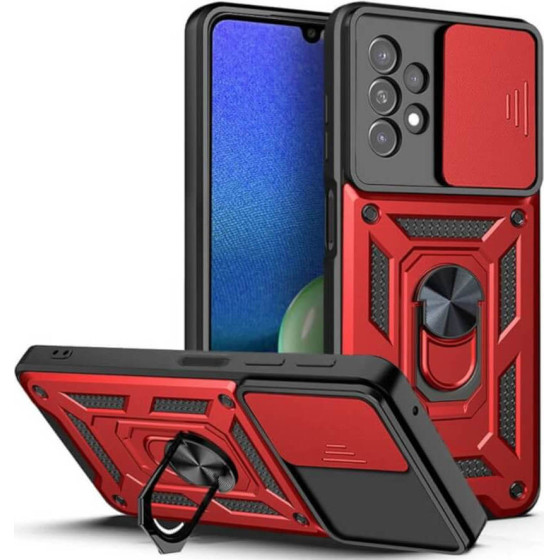 Bodycell Armor Slide Cover Case Samsung A13 4G Red - (BA-00236)