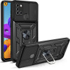 Bodycell Armor Slide Cover Case Samsung A21s Black - (BA-00157)