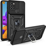 Bodycell Armor Slide Cover Case Samsung A21s Black - (BA-00157)