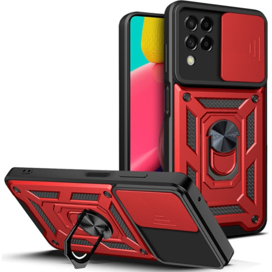 Bodycell Armor Slide Cover Case Samsung A22 4G Red - (BA-00035)