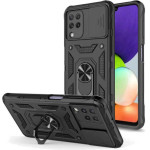 Bodycell Armor Slide Cover Case Samsung A22 4G Black - (BA-00034)