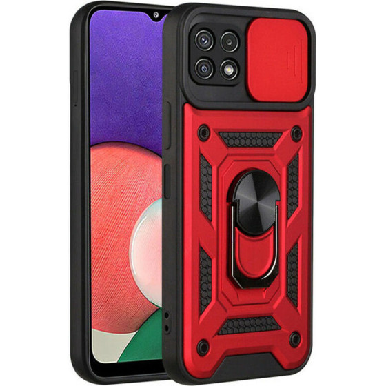 Bodycell Armor Slide Cover Case Samsung A22 5G Red - (BA-00038)