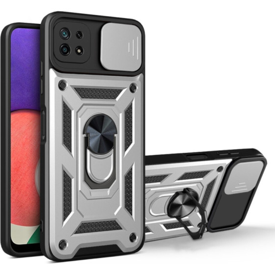 Bodycell Armor Slide Cover Case Samsung A22 5G Silver - (BA-00039)