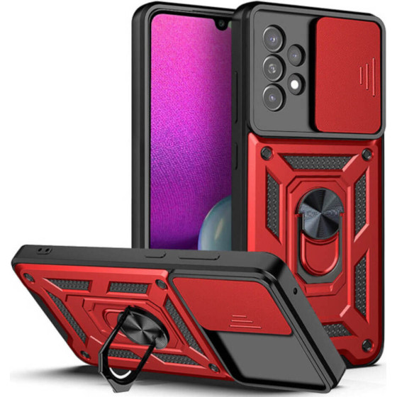 Bodycell Armor Slide Cover Case Samsung A23 4G/5G Red - (BA-00240)
