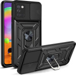 Bodycell Armor Slide Cover Case Samsung A31 Black - (BA-00040)