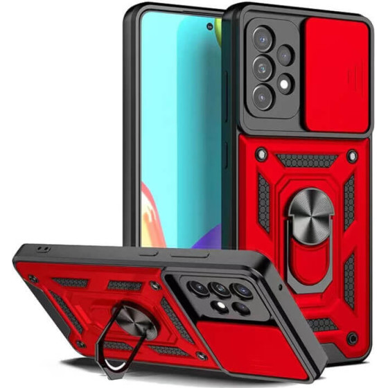 Bodycell Armor Slide Cover Case Samsung A32 5G Red - (BA-00047)