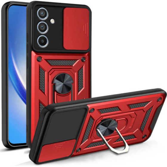 Bodycell Armor Slide Cover Case Samsung A35 Red - (BA-00384)