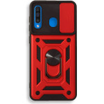 Bodycell Armor Slide Cover Case Samsung A50/A30/A50s Red - (BA-00053)