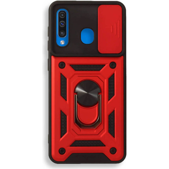 Bodycell Armor Slide Cover Case Samsung A50/A30/A50s Red - (BA-00053)