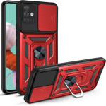 Bodycell Armor Slide Cover Case Samsung A51 4G Red - (BA-00243)