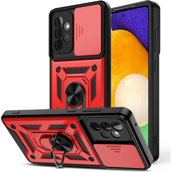 Bodycell Armor Slide Cover Case Samsung A52/A52s Red - (BA-00056)