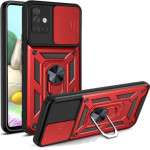 Bodycell Armor Slide Cover Case Samsung A71 4G Red - (BA-00059)