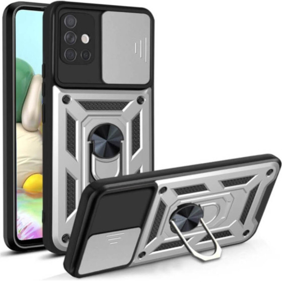 Bodycell Armor Slide Cover Case Samsung A71 4G Silver - (BA-00060)