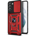 Bodycell Armor Slide Cover Case Samsung S21 FE Red - (BA-00071)
