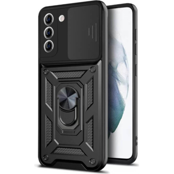 Bodycell Armor Slide Cover Case Samsung S21 FE Black - (BA-00070)