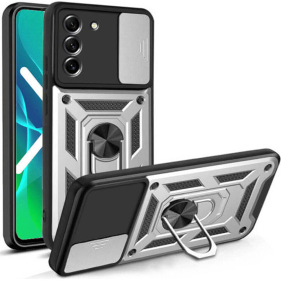 Bodycell Armor Slide Cover Case Samsung S21 Silver - (BA-00069)