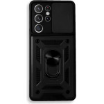 Bodycell Armor Slide Cover Case Samsung S21 Ultra Black - (BA-00076)