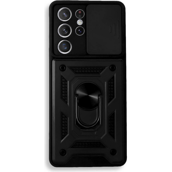 Bodycell Armor Slide Cover Case Samsung S21 Ultra Black - (BA-00076)