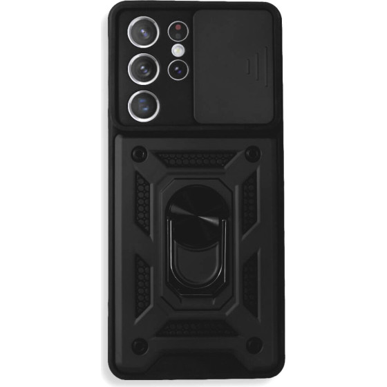 Bodycell Armor Slide Cover Case Samsung S22 Ultra Black - (BA-00085)