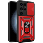 Bodycell Armor Slide Cover Case Samsung S24 Ultra Red - (BA-00355)