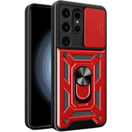 Bodycell Armor Slide Cover Case Samsung S24 Ultra Red - (BA-00355)