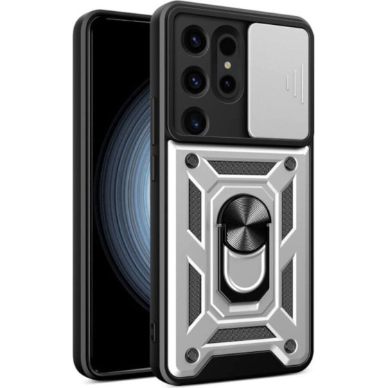 Bodycell Armor Slide Cover Case Samsung S24 Ultra Silver - (BA-00356)