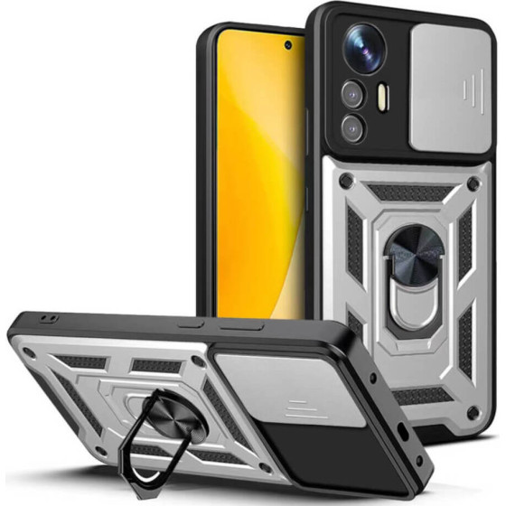 Bodycell Armor Slide Cover Case Xiaomi 12 Lite Silver - (BA-00306)
