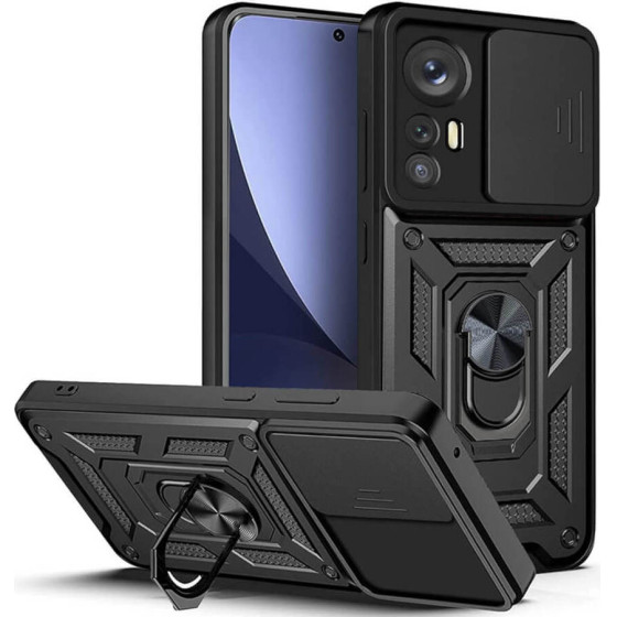 Bodycell Armor Slide Cover Case Xiaomi 12/12X/12S Black - (BA-00197)