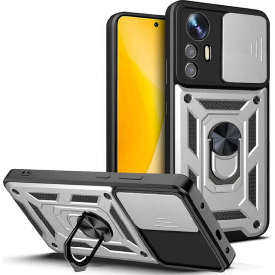 Bodycell Armor Slide Cover Case Xiaomi 12/12X/12S Silver - (BA-00247)