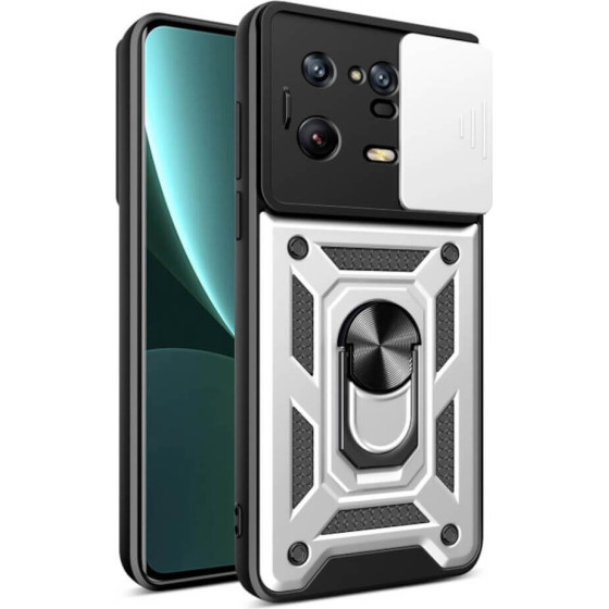 Bodycell Armor Slide Cover Case Xiaomi 13 Pro 5G Silver - (BA-00255)