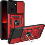 Bodycell Armor Slide Cover Case Xiaomi 13T/13T Pro Red - (BA-00318)