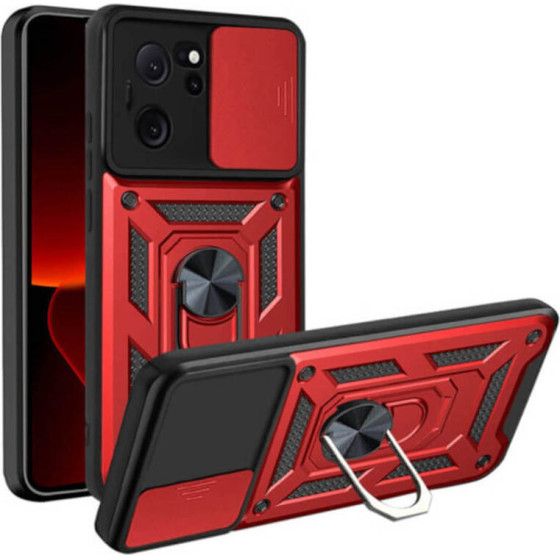 Bodycell Armor Slide Cover Case Xiaomi 13T/13T Pro Red - (BA-00318)