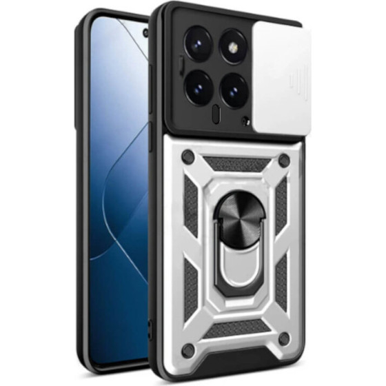 Bodycell Armor Slide Cover Case Xiaomi 14 5G Silver - (BA-00359)