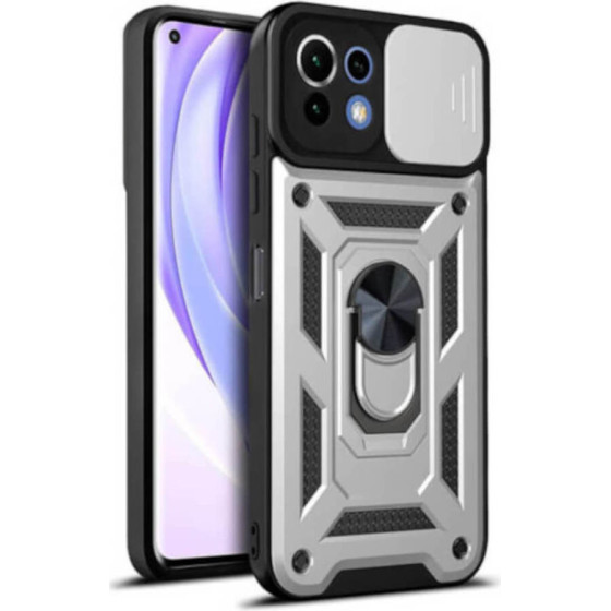 Bodycell Armor Slide Cover Case Xiaomi Mi 11 Lite Silver - (BA-00090)