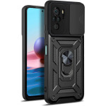 Bodycell Armor Slide Cover Case Xiaomi Note 10 4G/10s/Poco M5s Black - (BA-00094)