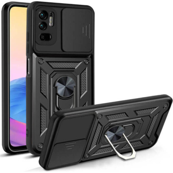 Bodycell Armor Slide Cover Case Xiaomi Note 10 5G/Note 10T Black - (BA-00097)