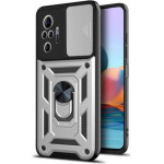 Bodycell Armor Slide Cover Case Xiaomi Note 10 Pro 4G Silver - (BA-00102)