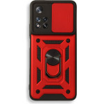 Bodycell Armor Slide Cover Case Xiaomi Note 11 Pro Plus 5G Red - (BA-00110)