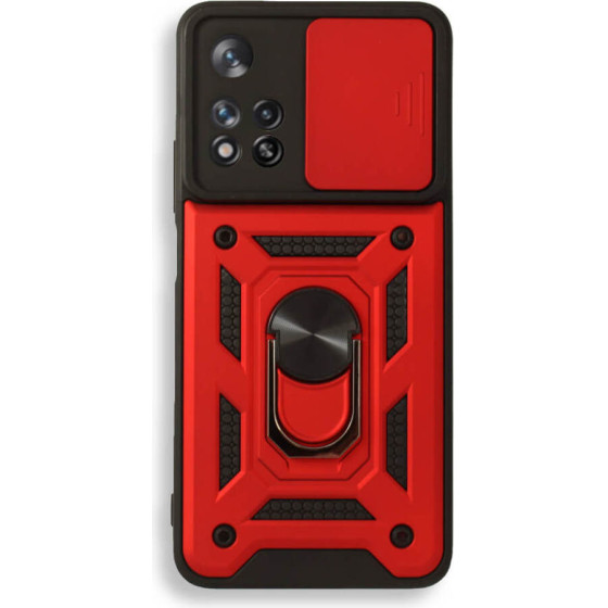 Bodycell Armor Slide Cover Case Xiaomi Note 11 Pro Plus 5G Red - (BA-00110)