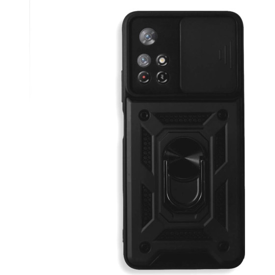 Bodycell Armor Slide Cover Case Xiaomi Note 11T/Note 11s 5G/Poco M4 Pro 5G Black - (BA-00106)