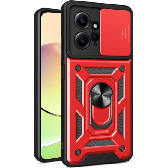 Bodycell Armor Slide Cover Case Xiaomi Note 12 4G Red - (BA-00278)