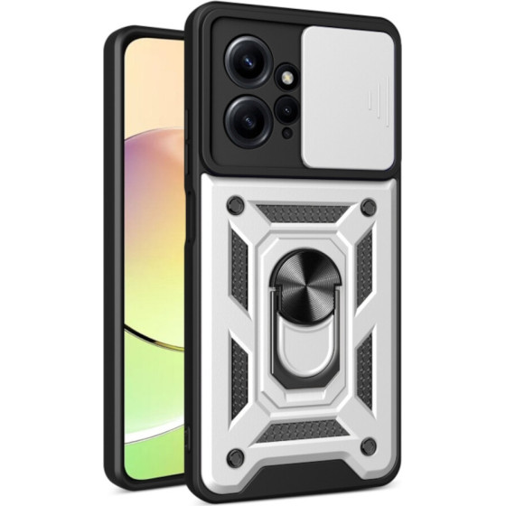 Bodycell Armor Slide Cover Case Xiaomi Note 12 4G Silver - (BA-00279)