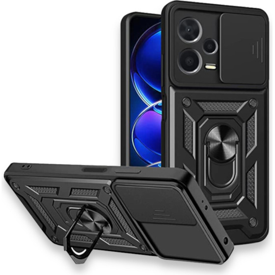 Bodycell Armor Slide Cover Case Xiaomi Note 12 Pro Plus 5G Black - (BA-00286)