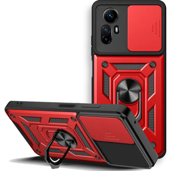 Bodycell Armor Slide Cover Case Xiaomi Note 12S Red - (BA-00302)