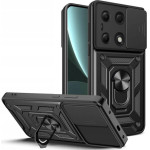 Bodycell Armor Slide Cover Case Xiaomi Note 13 Pro 4G/Poco M6 Pro 4G Black - (BA-00392)