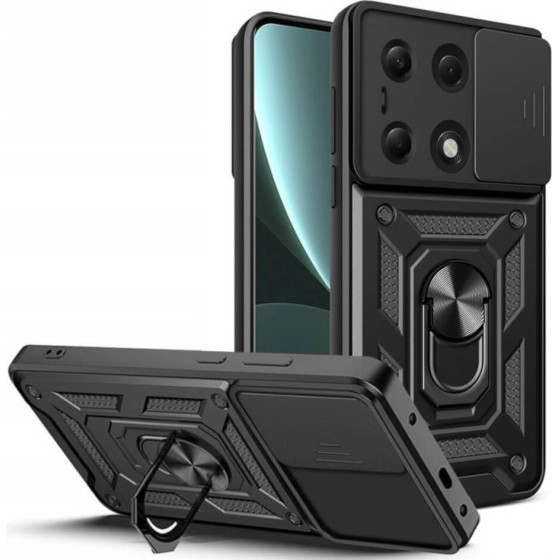 Bodycell Armor Slide Cover Case Xiaomi Note 13 Pro 4G/Poco M6 Pro 4G Black - (BA-00392)