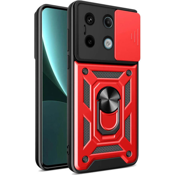 Bodycell Armor Slide Cover Case Xiaomi Note 13 Pro 5G/Poco X6 5G Red - (BA-00367)