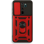 Bodycell Armor Slide Cover Case Xiaomi Note 8 Pro Red - (BA-00116)