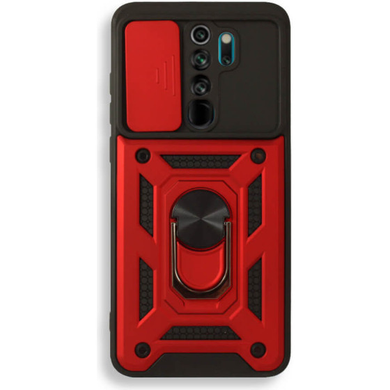 Bodycell Armor Slide Cover Case Xiaomi Note 8 Pro Red - (BA-00116)